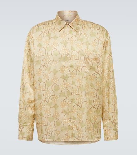 Printed silk and cotton shirt - Commas - Modalova