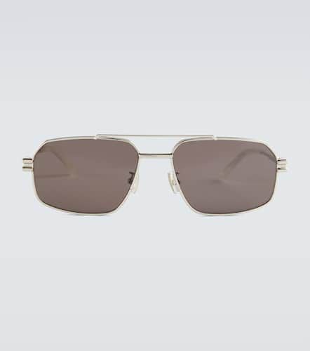 Metal-frame aviator sunglasses - Bottega Veneta - Modalova