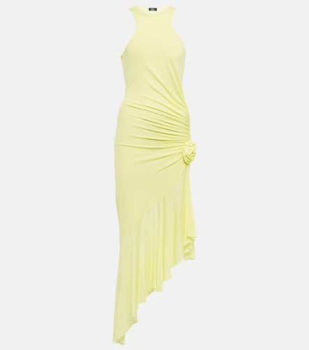 Ruched corsage jersey midi dress - Blumarine - Modalova