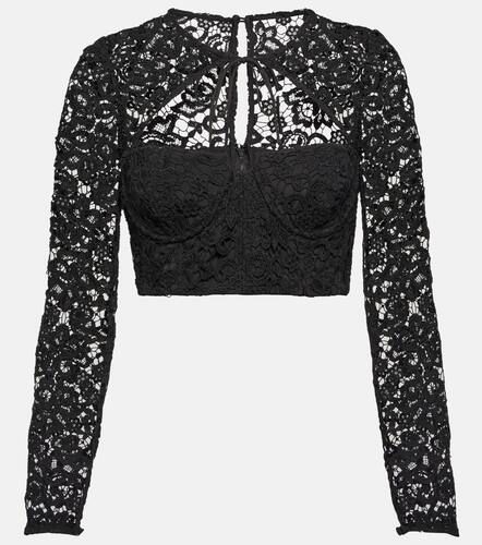 Self-Portrait Cutout lace crop top - Self-Portrait - Modalova