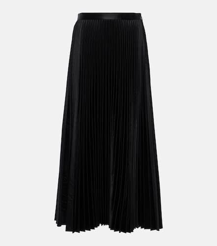 AlaÃ¯a Pleated croc-effect satin midi skirt - Alaia - Modalova