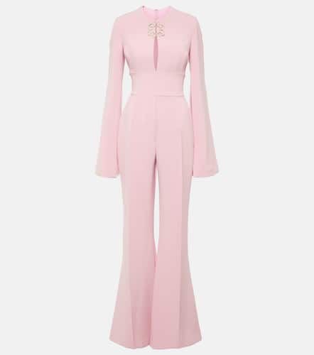 Embellished flared cady jumpsuit - Elie Saab - Modalova