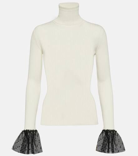 Ribbed-knit wool-blend top - REDValentino - Modalova