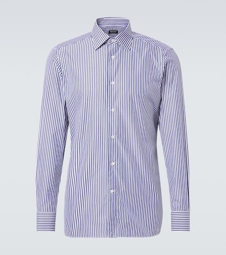 Zegna Camisa de algodón a rayas - Zegna - Modalova