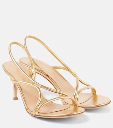 Metallic leather sandals - Gianvito Rossi - Modalova