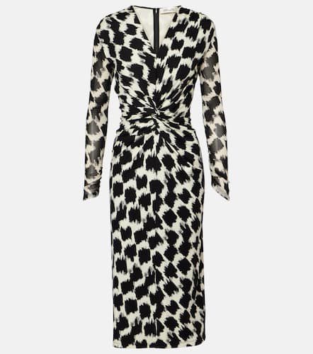 Libra printed gathered midi dress - Diane von Furstenberg - Modalova