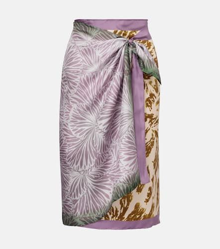 Scarfy printed wrap skirt - Dries Van Noten - Modalova