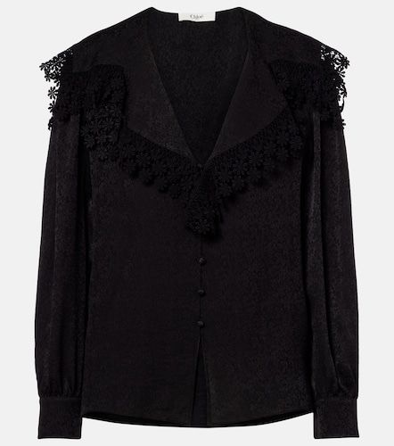 Chloe Embroidered silk blouse - Chloe - Modalova