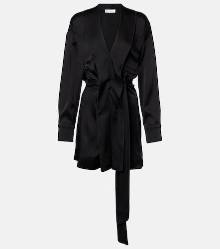 Vestido envolvente de satén - Victoria Beckham - Modalova