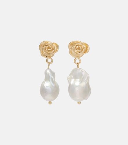 Baroque pearl -plated drop earrings - Magda Butrym - Modalova