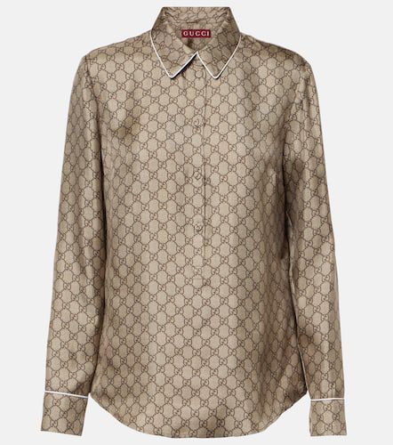 Gucci GG silk twill shirt - Gucci - Modalova