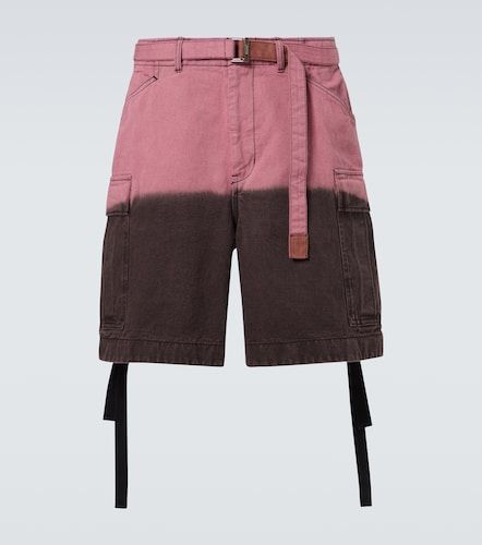 Shorts cargo de algodón con efecto degradado - Sacai - Modalova