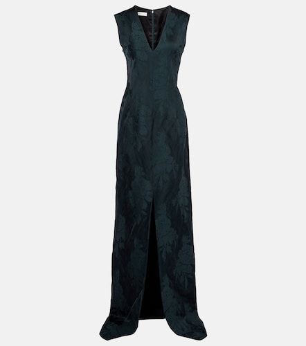 Abito lungo in jacquard floreale - Dries Van Noten - Modalova