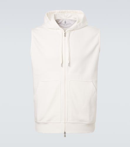 Sudadera con capucha en mezcla de algodón - Brunello Cucinelli - Modalova