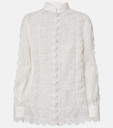 Camisa de ramio con encaje - Zimmermann - Modalova