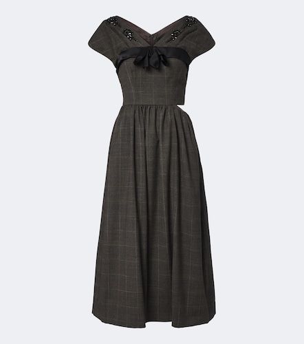 Verziertes Midikleid aus Wolle - Simone Rocha - Modalova