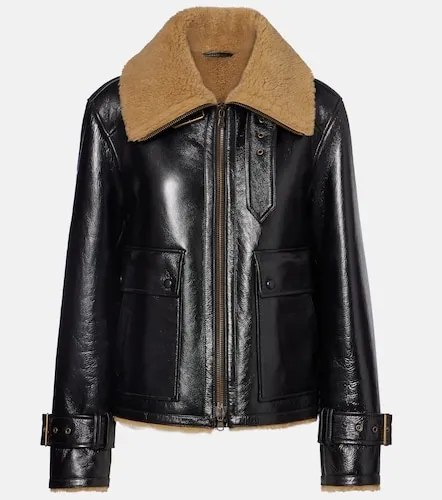 Lederjacke Danika mit Shearling - Veronica Beard - Modalova