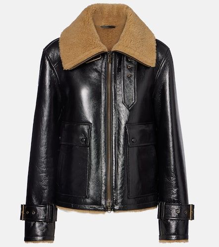 Lederjacke Danika mit Shearling - Veronica Beard - Modalova