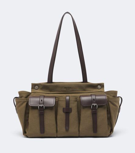 Tote Bag Route Large aus Canvas mit Leder - Prada - Modalova
