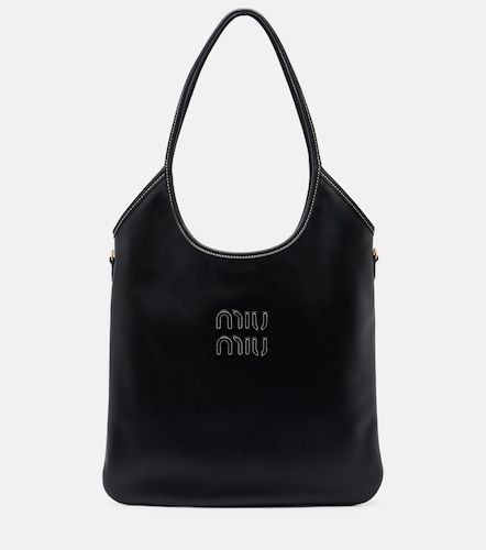 Miu Miu Ivy leather shopper - Miu Miu - Modalova
