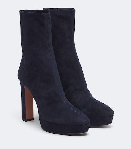 Martine suede platform ankle boots - Aquazzura - Modalova