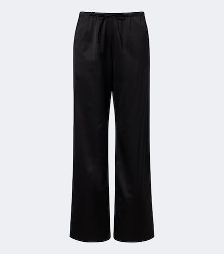 Pantalones anchos de satén - Dries Van Noten - Modalova