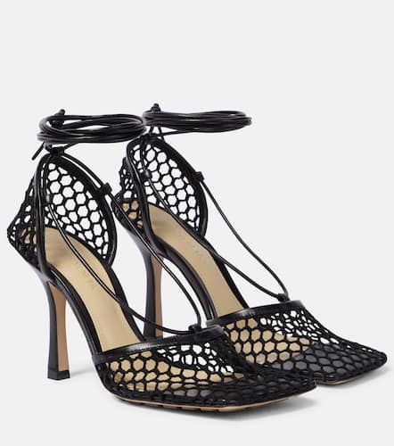 Stretch leather-trimmed mesh pumps - Bottega Veneta - Modalova