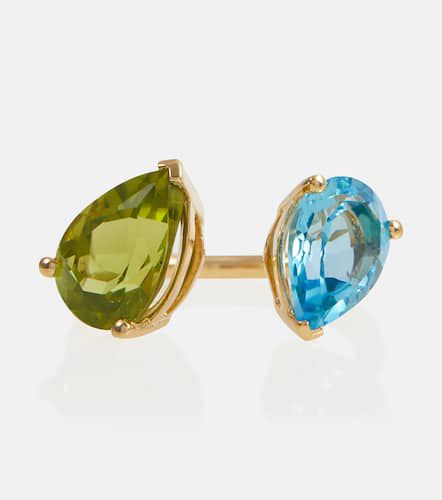 PersÃ©e 18kt gold ring with topaz and peridot - Persee - Modalova