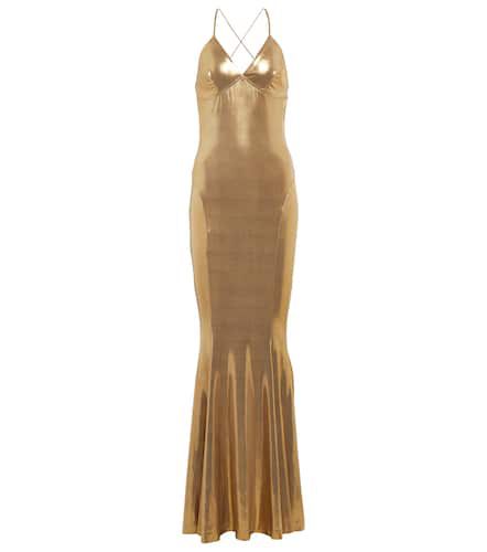 LamÃ© fishtail slip gown - Norma Kamali - Modalova