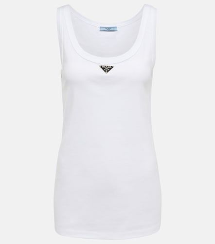 Prada Tank top de algodón con logo - Prada - Modalova