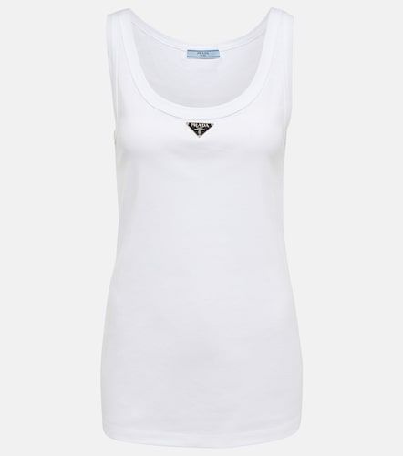 Prada Tank top de algodón con logo - Prada - Modalova