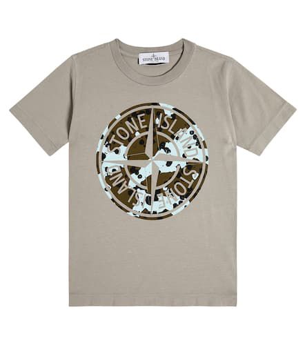 Logo cotton T-shirt - Stone Island Junior - Modalova