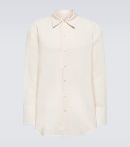 Oversized faille shirt - Saint Laurent - Modalova