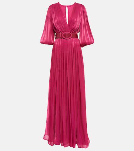 Mira pleated georgette gown - Costarellos - Modalova