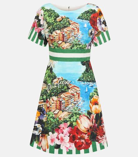 Portofino vestido corto de algodón estampado - Dolce&Gabbana - Modalova