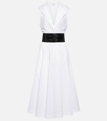 Alaïa Midikleid aus Baumwolle - Alaia - Modalova
