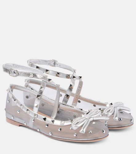 Rockstud Ballerinas aus Mesh - Valentino Garavani - Modalova