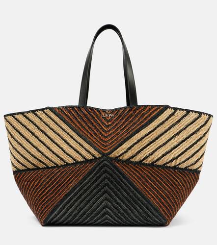 Puzzle Fold XXL raffia tote bag - Loewe - Modalova