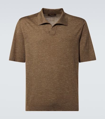 Silk, cashmere, and linen polo shirt - Loro Piana - Modalova