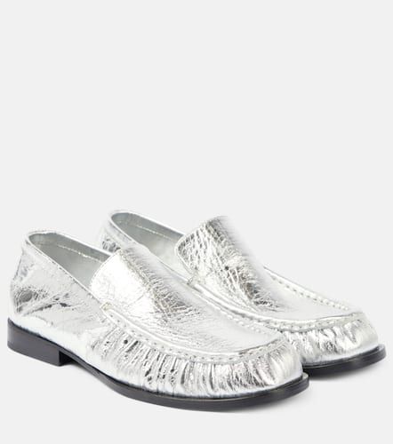 Metallic leather loafers - Dries Van Noten - Modalova