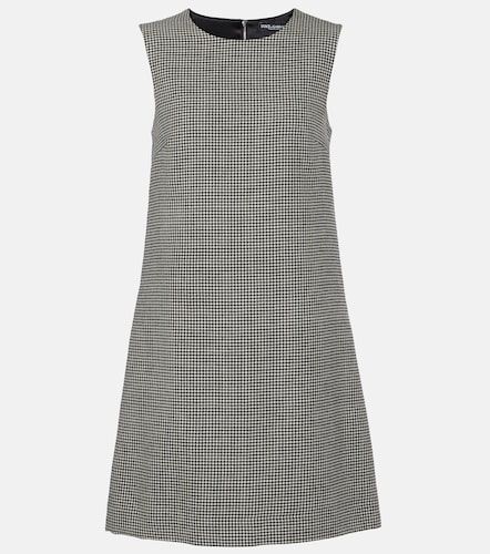 Houndstooth wool minidress - Dolce&Gabbana - Modalova