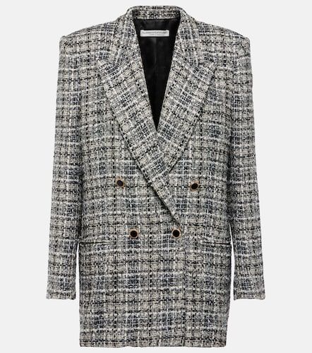 Blazer in lana, lamé e tweed - Alessandra Rich - Modalova