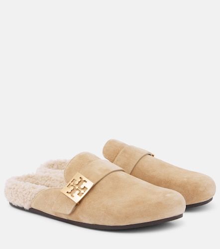 Mules Mellow in suede con shearling - Tory Burch - Modalova