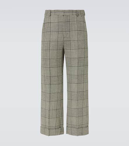 Houndstooth virgin wool wide-leg pants - Valentino - Modalova