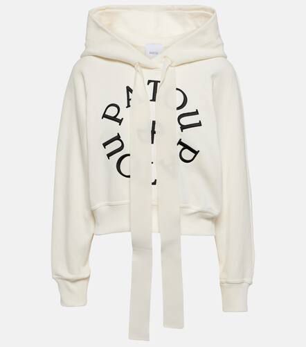 Logo cropped cotton jersey hoodie - Patou - Modalova