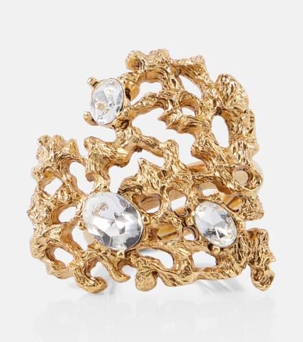 Coral Heart embellished ring - Oscar de la Renta - Modalova