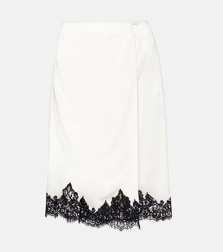Falda midi de satén - Stella McCartney - Modalova