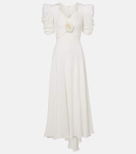 Floral-appliquÃ© silk crÃªpe gown - Rodarte - Modalova