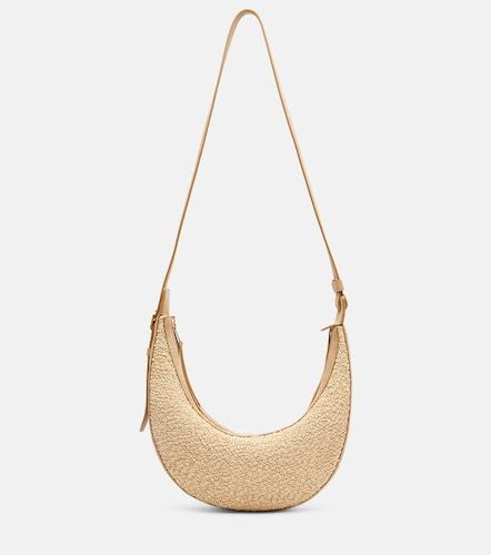 Borsa a tracolla Augustina Small in rafia e suede - Khaite - Modalova
