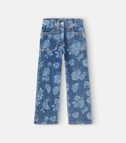 Monnalisa Jeans rectos florales - Monnalisa - Modalova